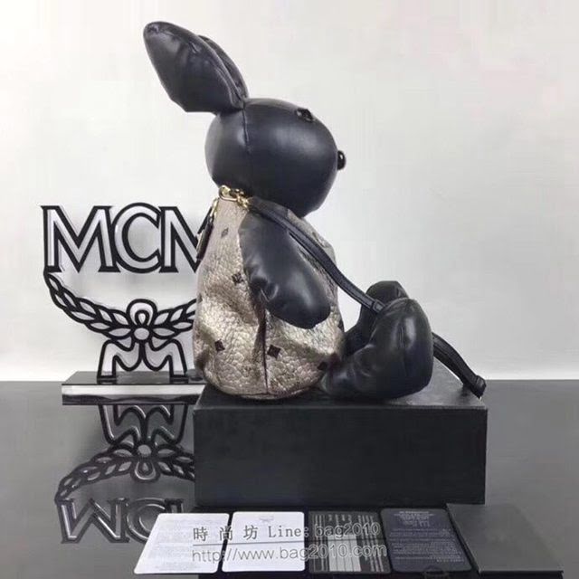 MCM女包 原單 吉祥物小兔子 Visetos印花塗層帆布 MCM單肩斜挎女包  mdmc1020